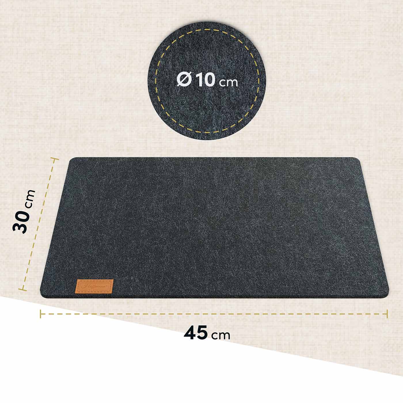 17-teilige Tischdeko: Tischläufer 100x30 cm I Platzsets I Untersetzer