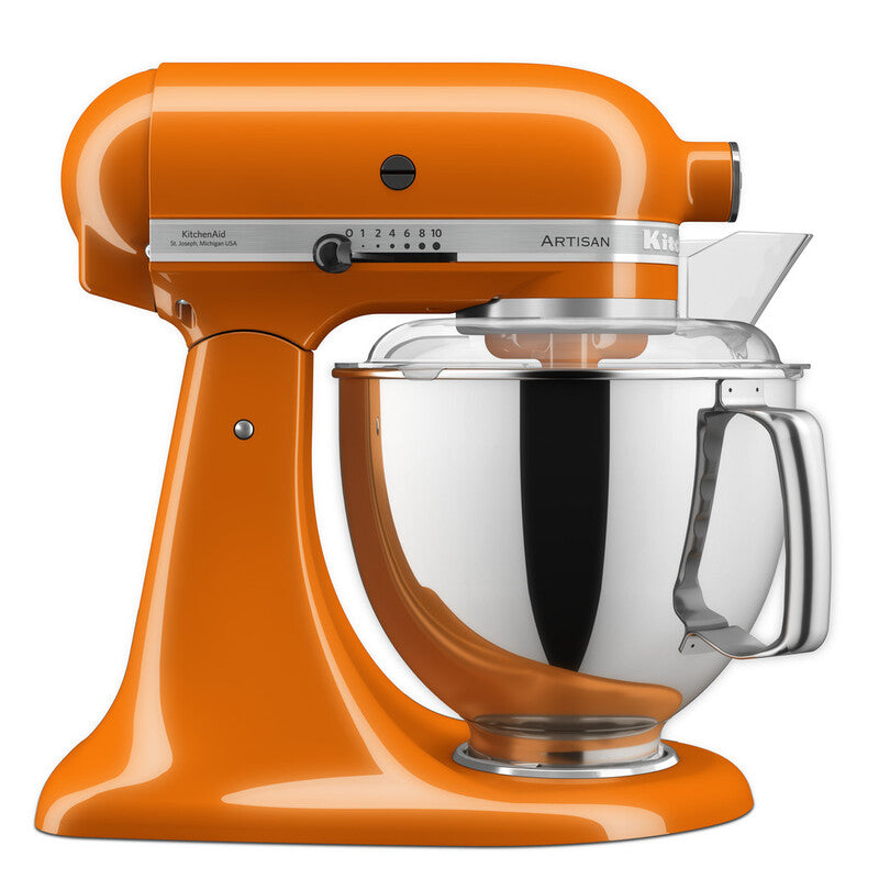KitchenAid 4,8 L 5KSM175 Artisan Küchenmaschine Breadlover mit Messerschmidt Getreidemühlenvorsatz + Brotbackschüssel