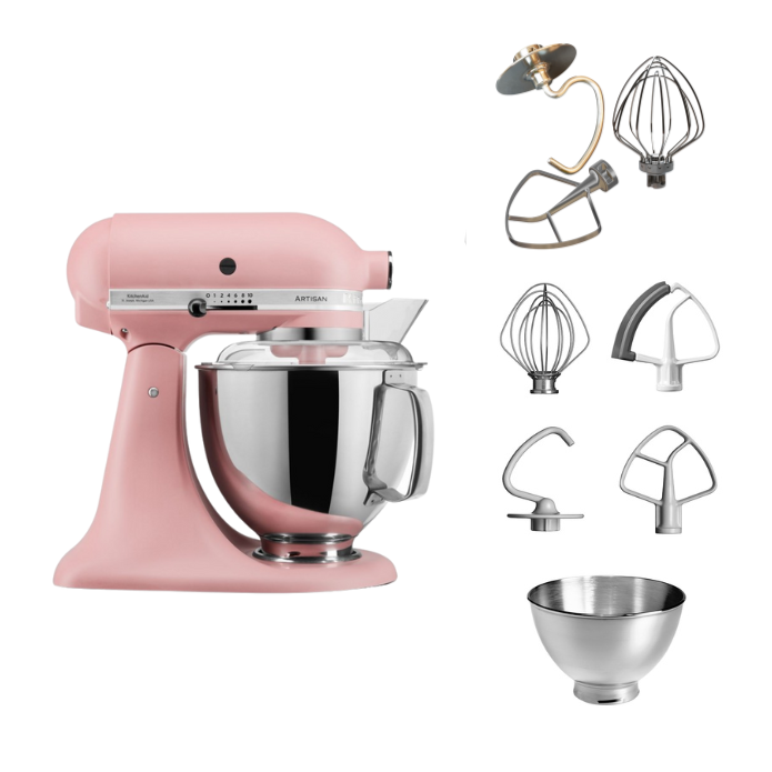 KitchenAid 4,8 L 5KSM175 Artisan Küchenmaschine Tschimmlover mit Tschimmhook Rührelementen