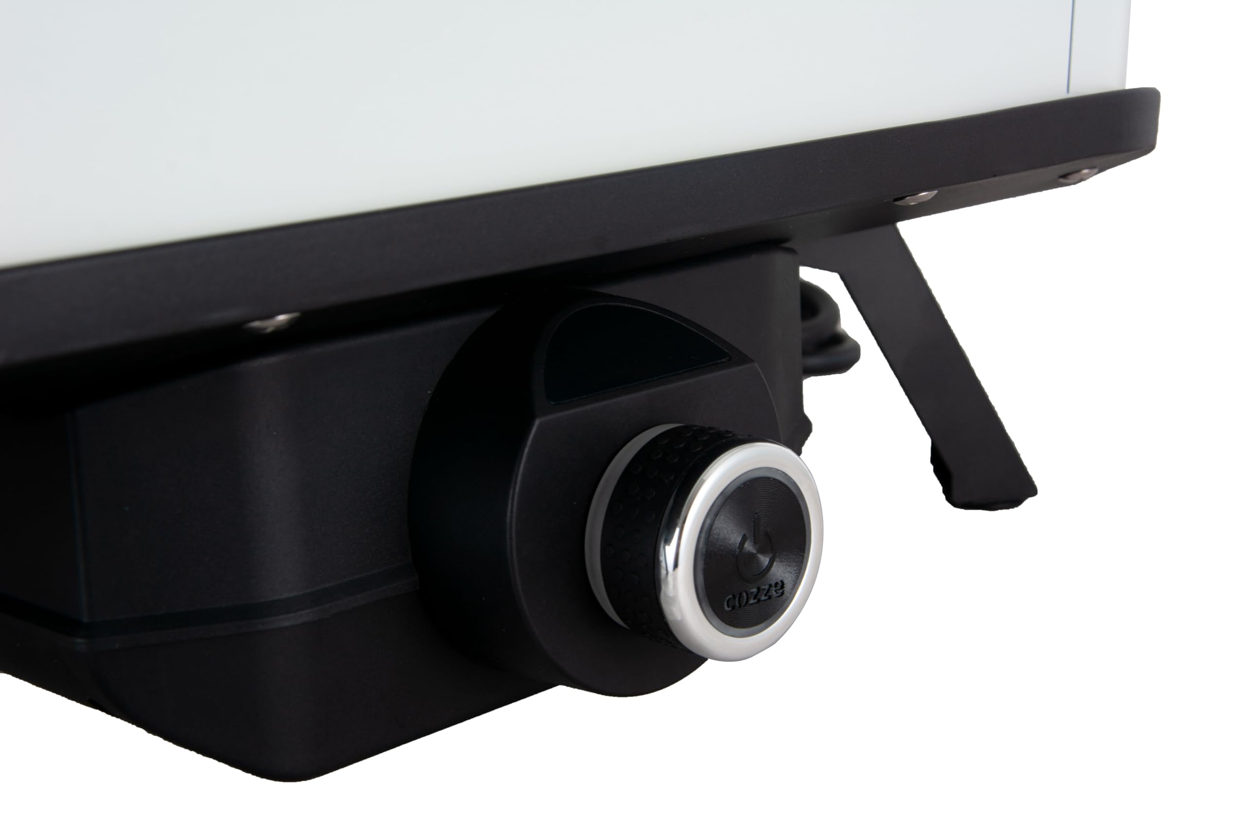 cozze® 13" Elektro-Pizzaofen mit Pizzastein, 230V/2200W, Digitale Temperatursteuerung, inkl. Frontabdeckung, Schwarzes