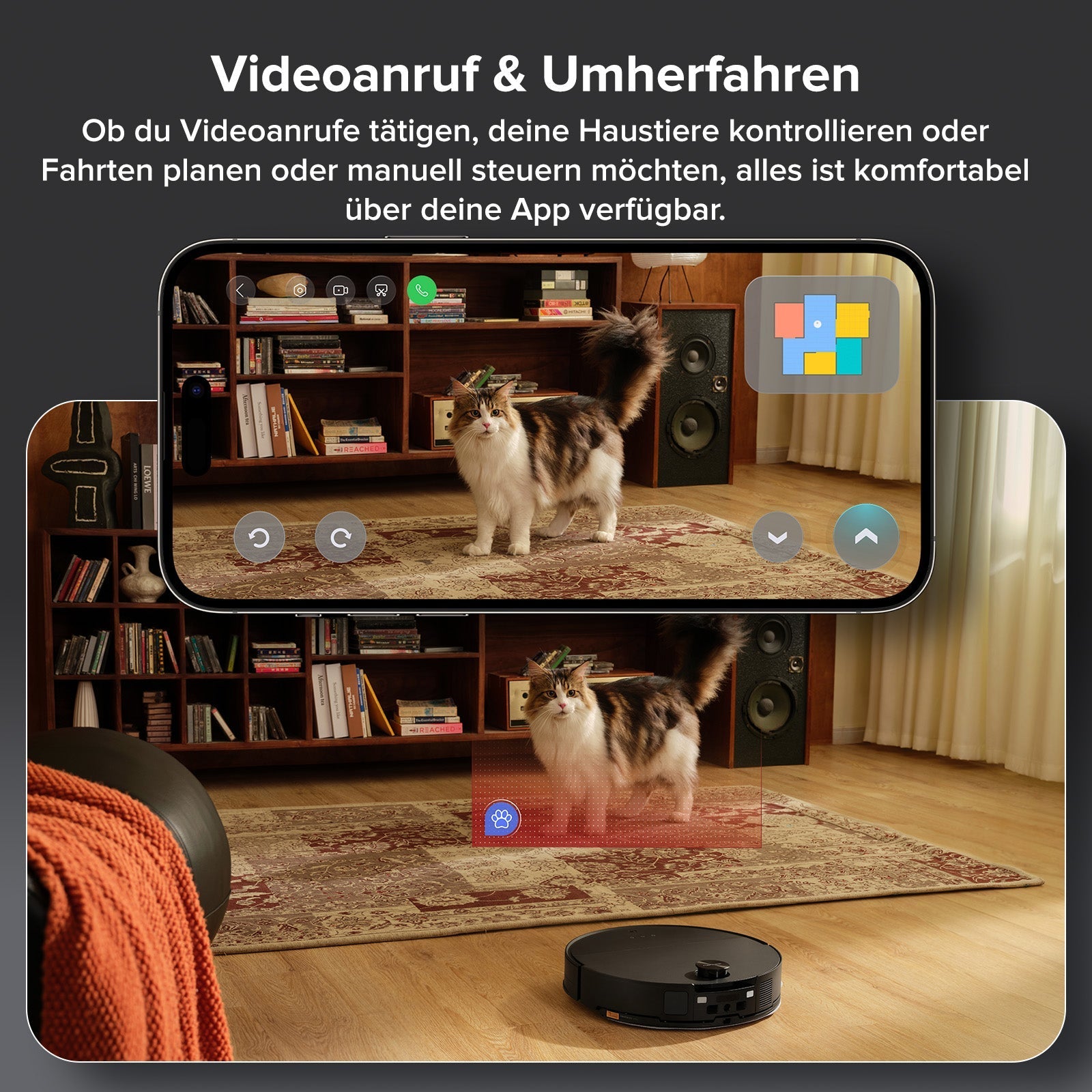 Roborock Saros 10 Saugroboter mit Dual Anti-Tangle System