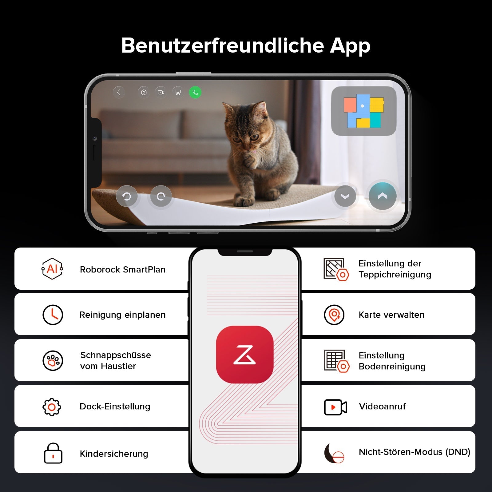 Roborock Saros 10R Saugroboter mit Wischfunktion & angebbarem Wischmopp