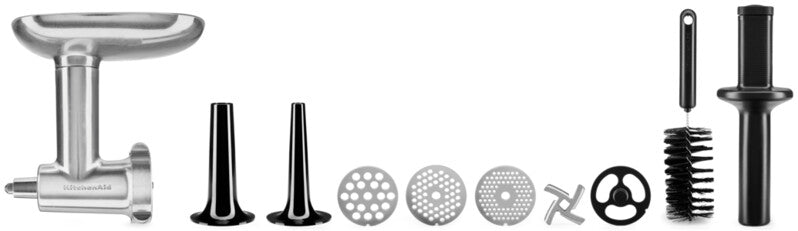 KitchenAid 4,8 L 5KSM175 Artisan Küchenmaschine Meatlover mit Ganzmetall- Fleischwolf