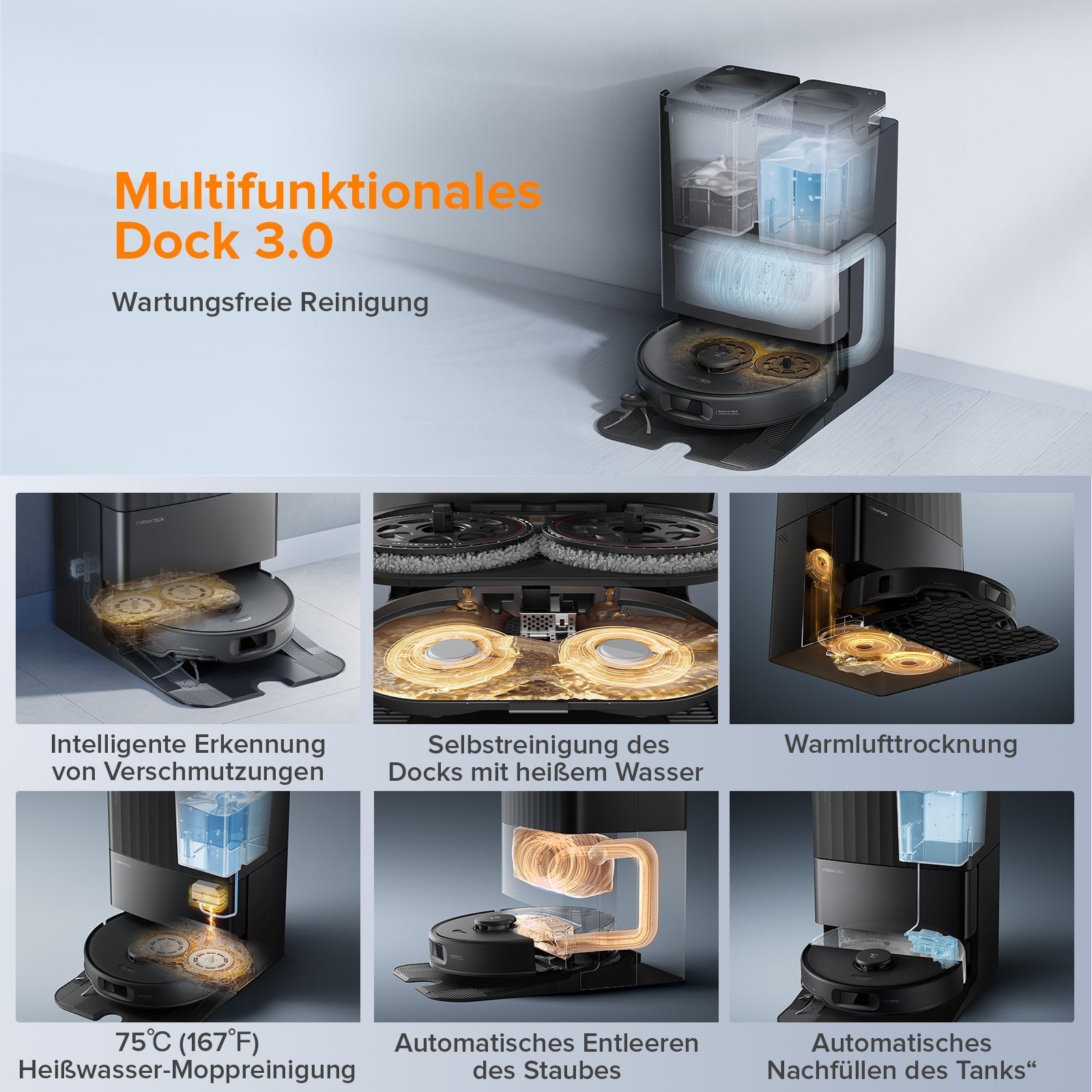 Roborock Qrevo Edge S5A Saugroboter mit Multifunktions-Dockingstation 3.0