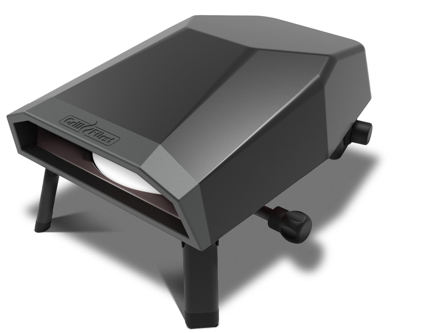 Grillfürst Gas Pizzaofen 305 mit drehbarem Pizzastein inkl. Starterset mit Pizzaschieber, 2 Pizzablechen und Pizzaschneider - bis zu 400°C, 4,65 kW starker Outdoor-Ofen, perfekt für knusprige Pizza