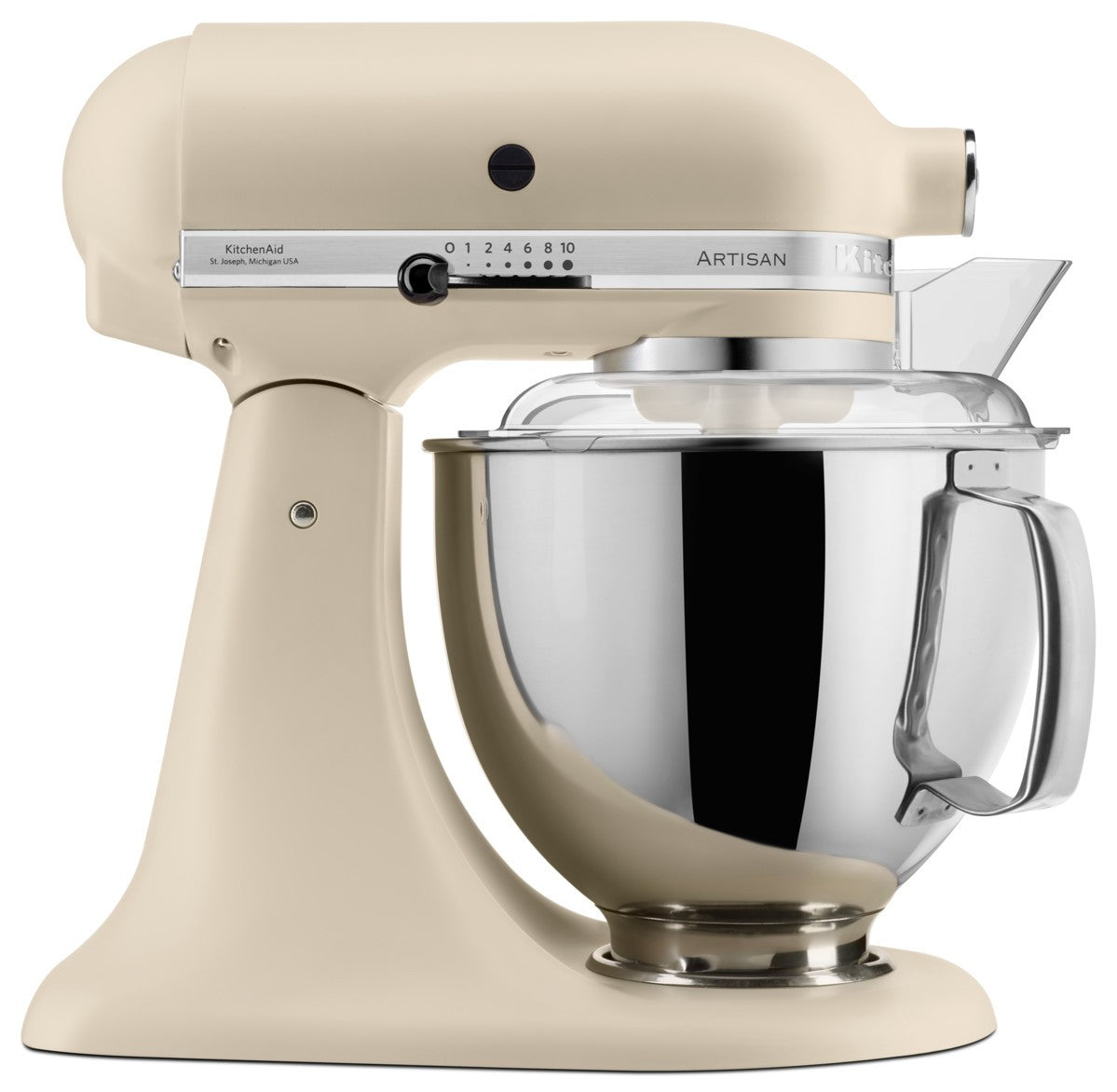 KitchenAid 4,8 L 5KSM175 Artisan Küchenmaschine Allrounderset mit Gemüseschneider+Fleischwolf+Spritzge