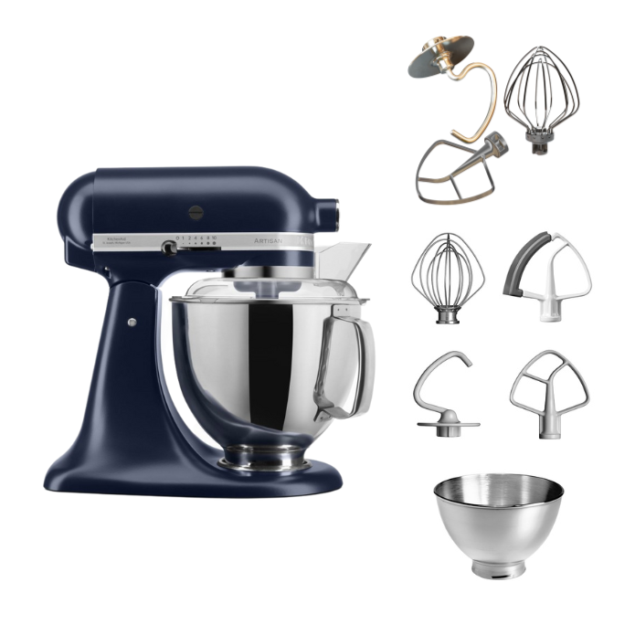 KitchenAid 4,8 L 5KSM175 Artisan Küchenmaschine Tschimmlover mit Tschimmhook Rührelementen