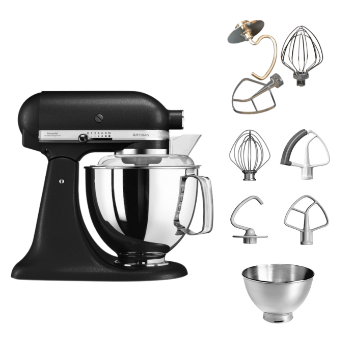KitchenAid 4,8 L 5KSM175 Artisan Küchenmaschine Tschimmlover mit Tschimmhook Rührelementen