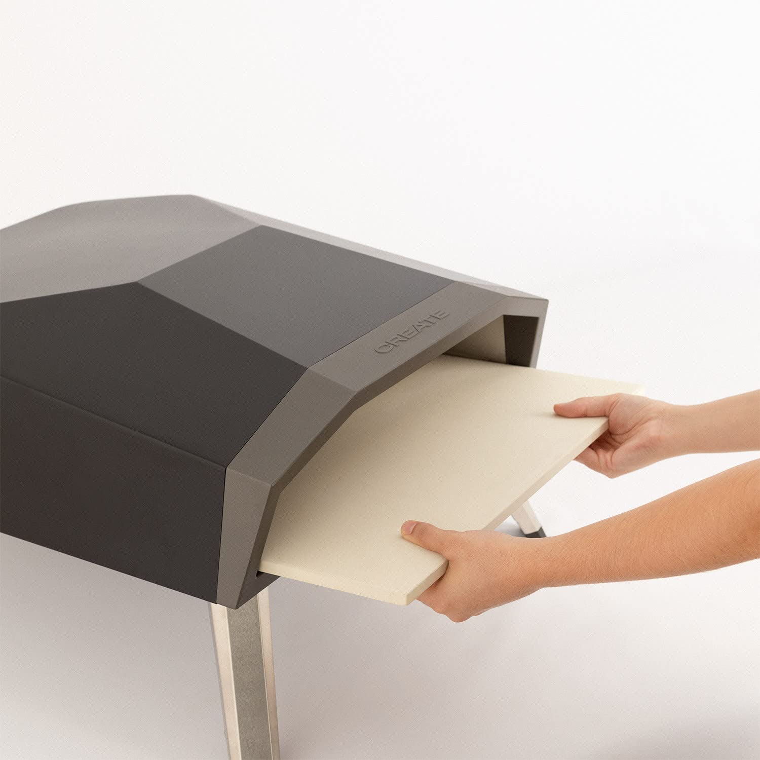 CREATE/PIZZA MAKER PRO 16"/ Tragbarer Gas-Pizzaofen/Edelstahl und Stein, klappbare Füße, Abflammsystem, schnelles Backen, max. Temperatur 500 °C, 40cm Pizzen