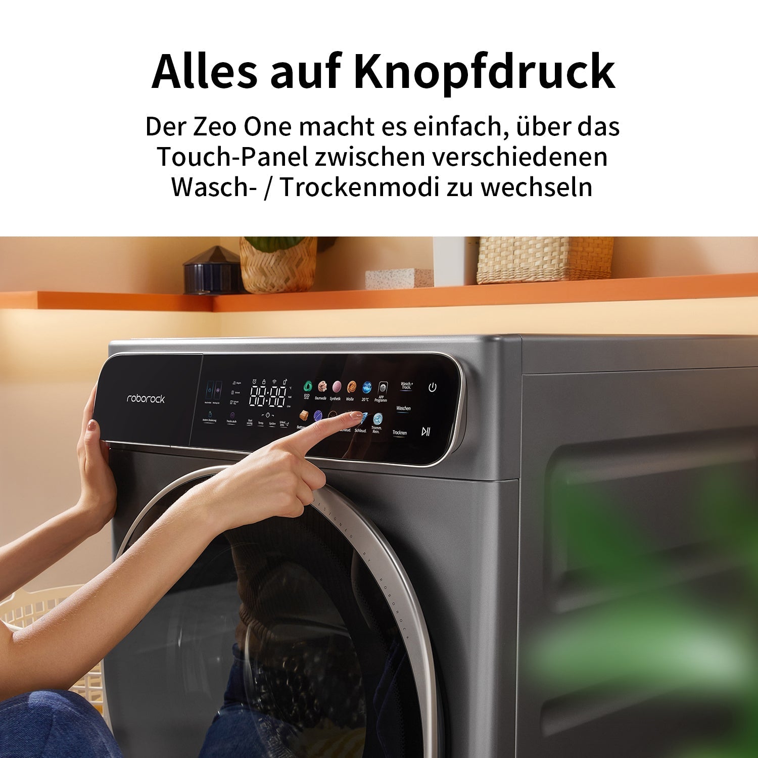 Roborock Zeo  One Waschtrockner mit der Zeo-Cycle® Trocknungstechnologie