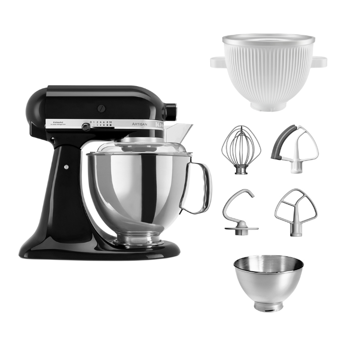 KitchenAid 4,8 L 5KSM175 Artisan Küchenmaschine Icelover mit Eiszubereiter