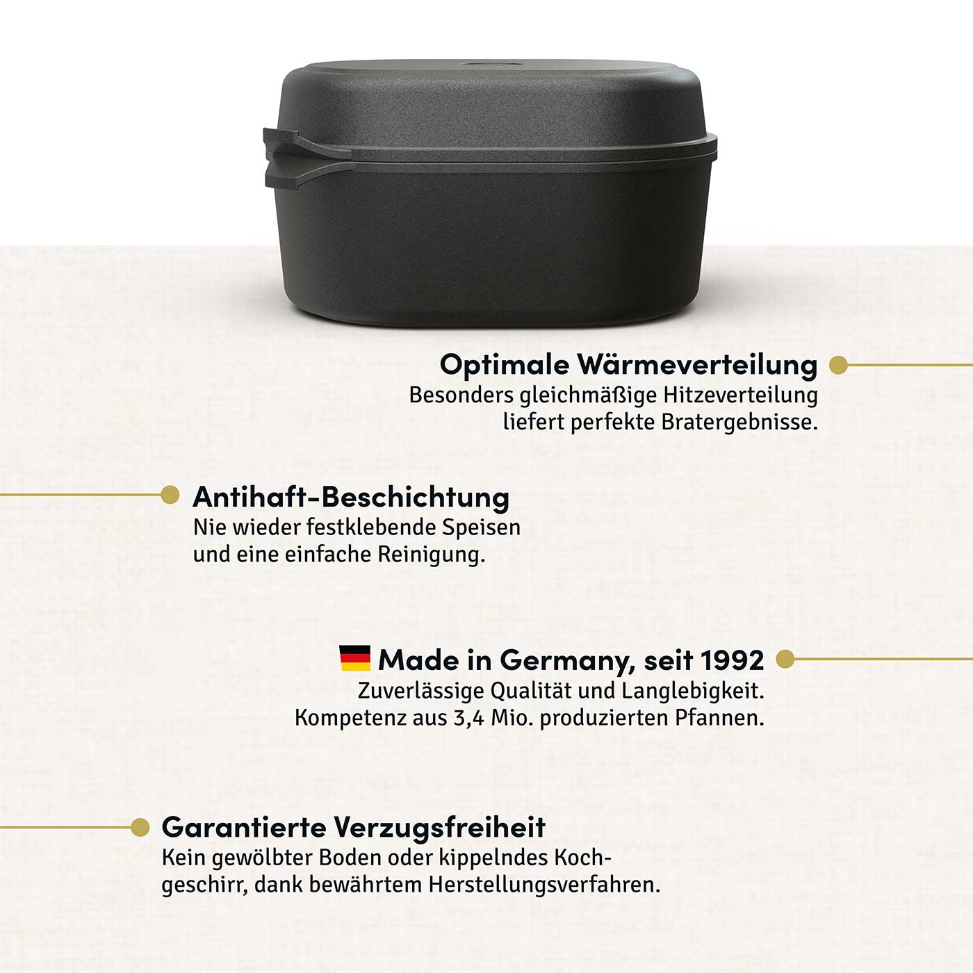 Bräter 2in1 33,5 x 23,5 cm I inkl. Pfannendeckel